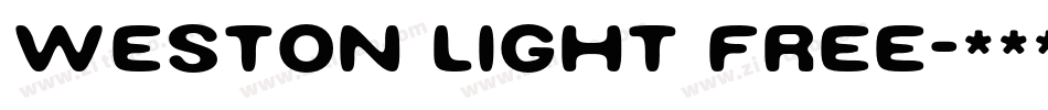 Weston Light Free字体转换